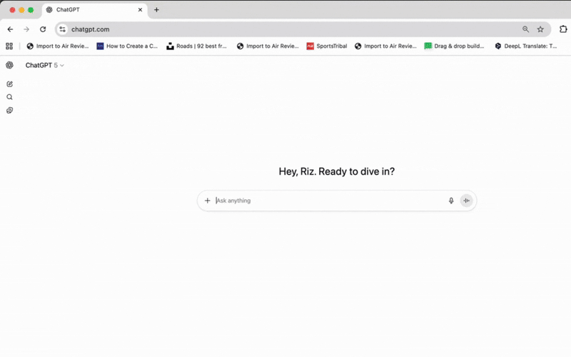 RedactChat sanitization panel showing a document being redacted before upload.